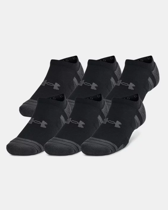UA Performance Tech Unisex 6-Pack No Show Socks