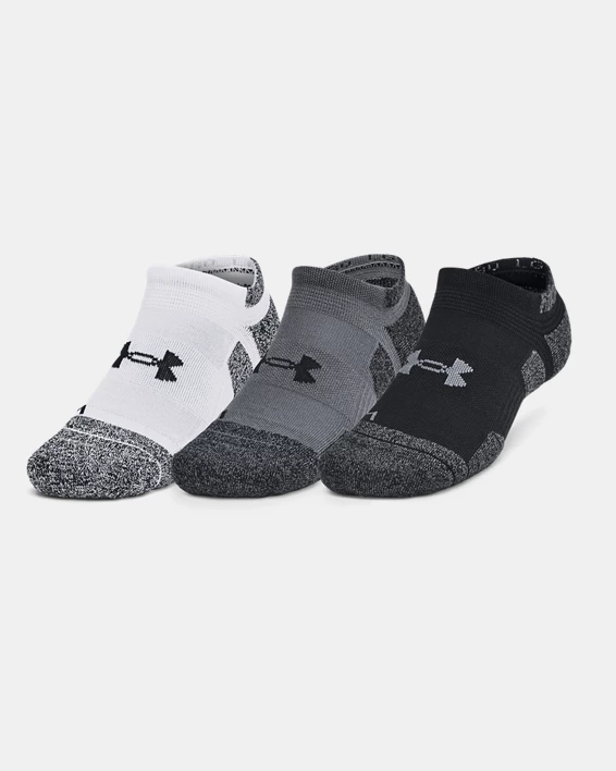 UA Performance Tech Pro Unisex 3-Pack No Show Socks