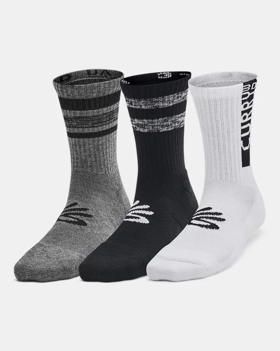 Curry 3-Maker Kids 3-Pack Mid-Crew Socks