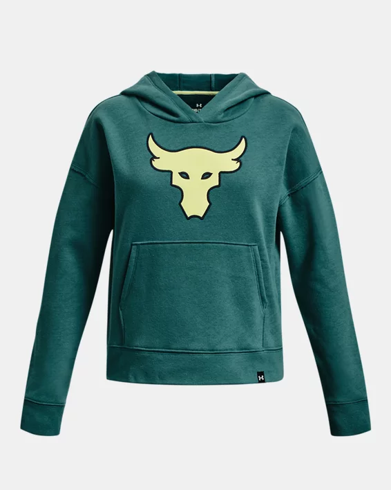 Project Rock Heavyweight Terry Brahma Bull Girls Hoodie