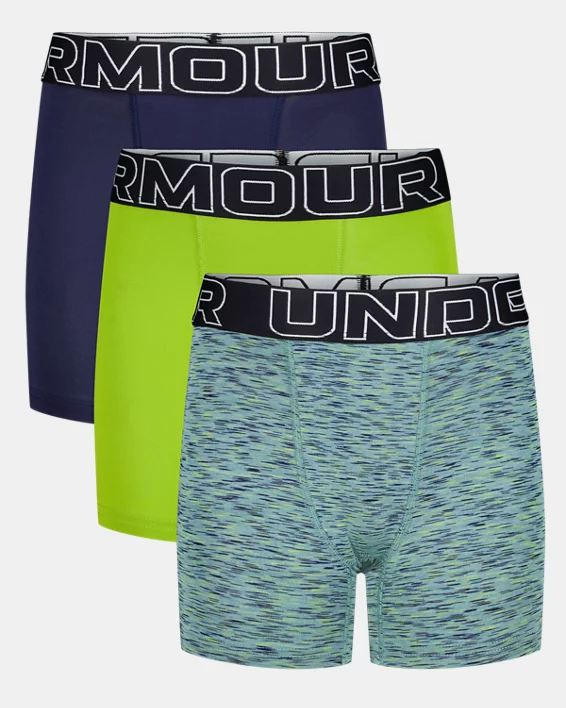 UA Performance Tech Printed Boys 4" Boxerjock