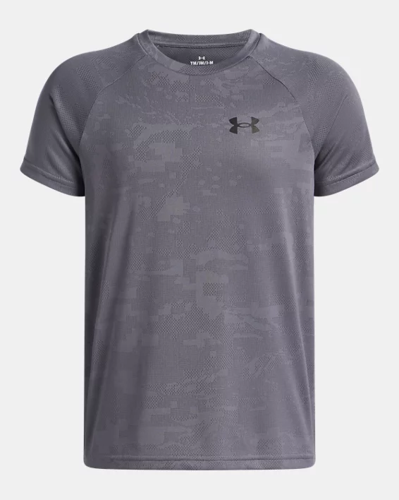 UA Tech Jacquard 2.0 Boys Short Sleeve