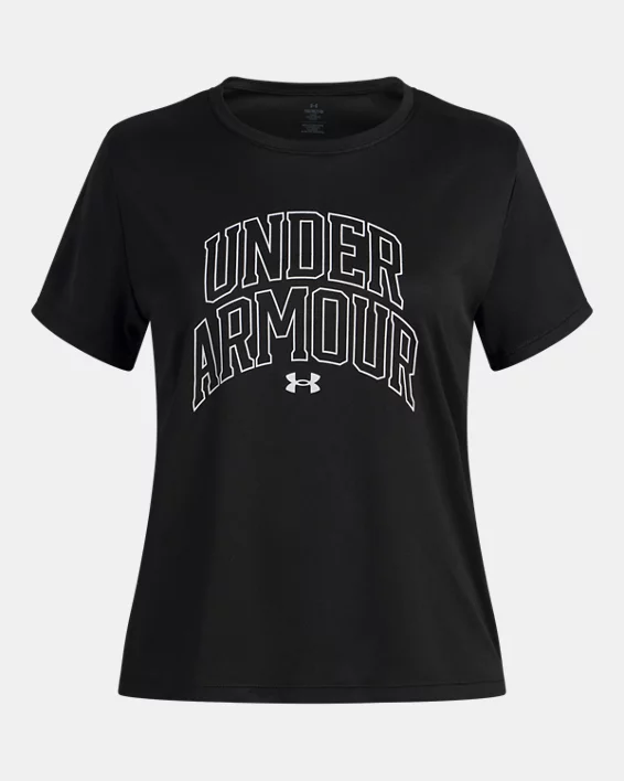 UA Tech Varsity Graphic Girls Short Sleeve