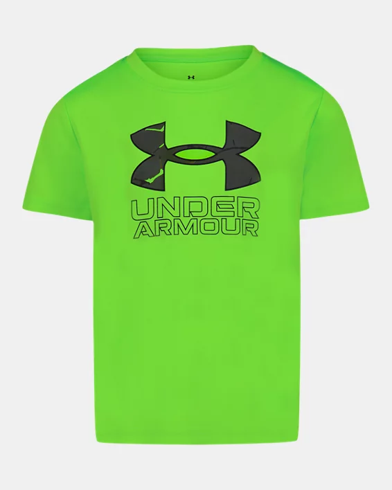 UA Core Logo Fill Tech Little Boys Short Sleeve