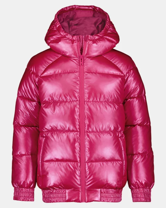 UA Metallic Bomber Girls Puffer Jacket