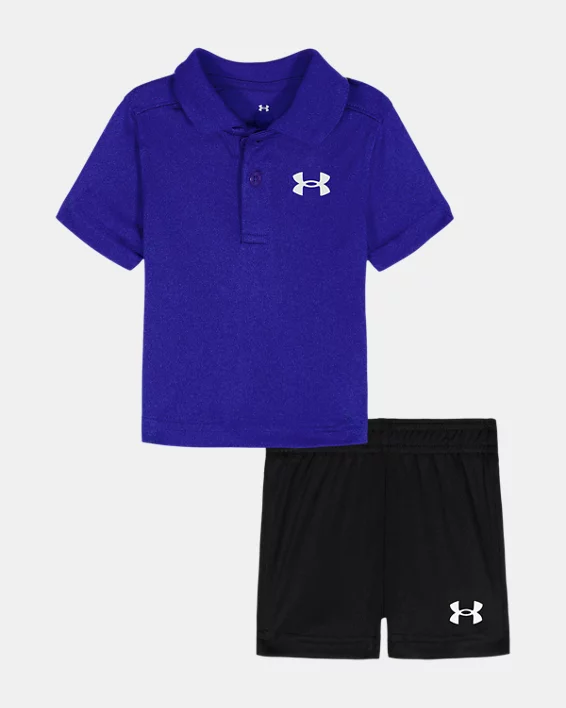 UA Polo Tech Newborn Boys Shorts Set