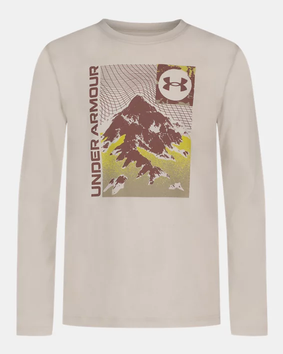 UA Grid Scape Boys Long Sleeve