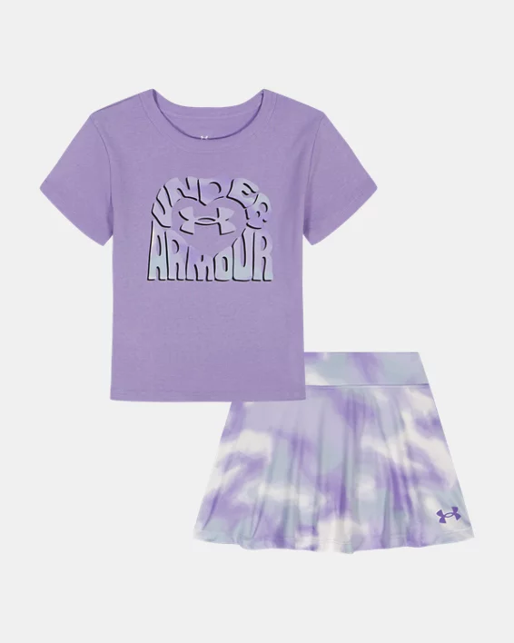 UA Printed Infant Girls Skort Set