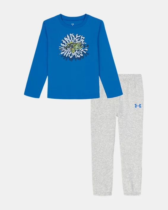 UA Fish Splash Toddler Boys Long Sleeve & Joggers Set
