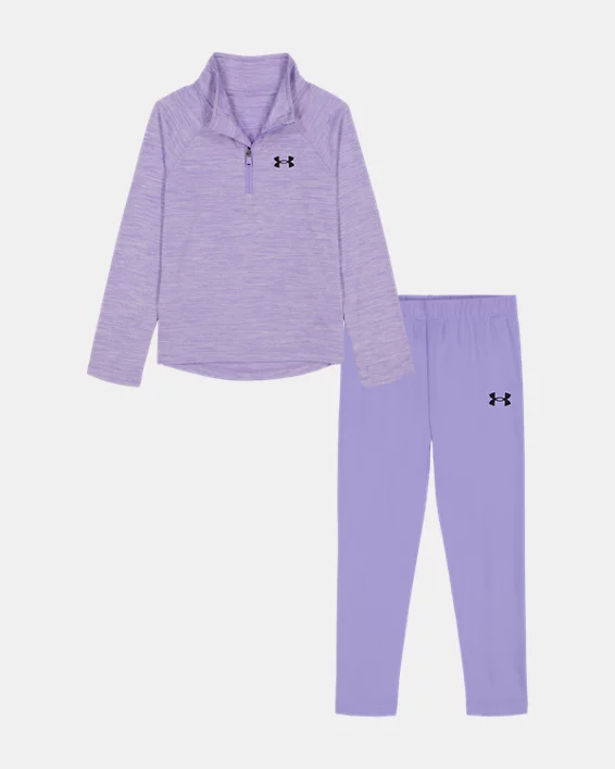 UA Twist Tech Infant Girls  Zip & Leggings Set
