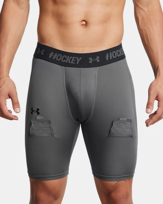 UA Hockey Compression Mens 9" Shorts