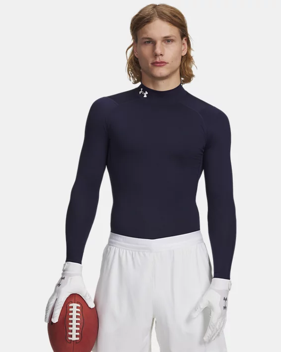 HeatGear Mens Compression Mock Long Sleeve