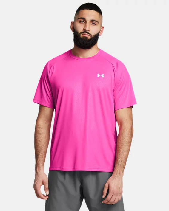 UA Tech Emboss Mens Short Sleeve