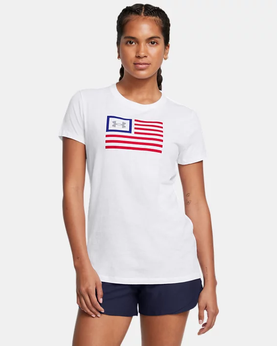 UA Freedom Flag Womens T-Shirt