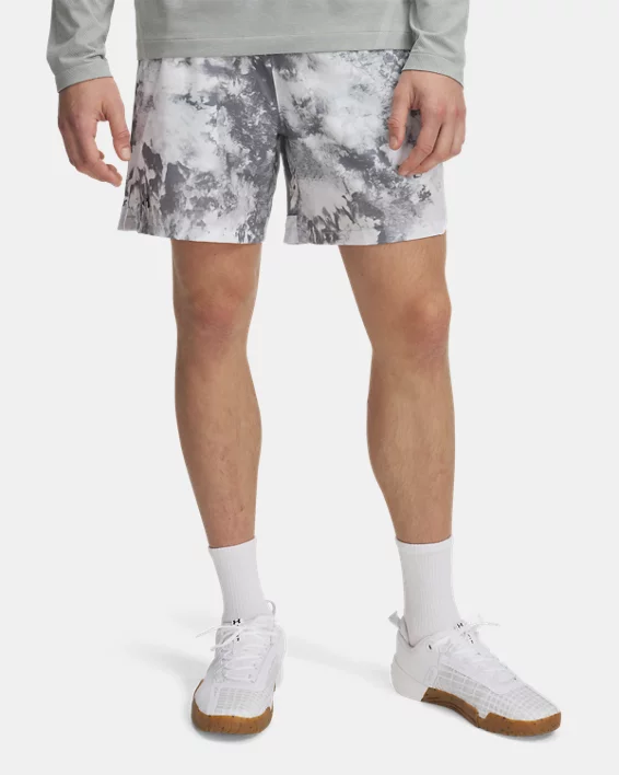 UA Vanish Woven Printed Mens 6" Shorts