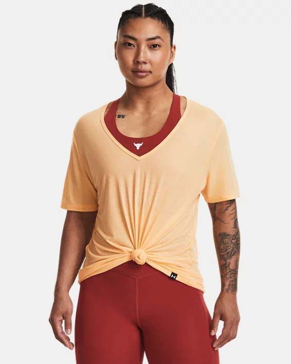 Project Rock Deep V Womens T-Shirt