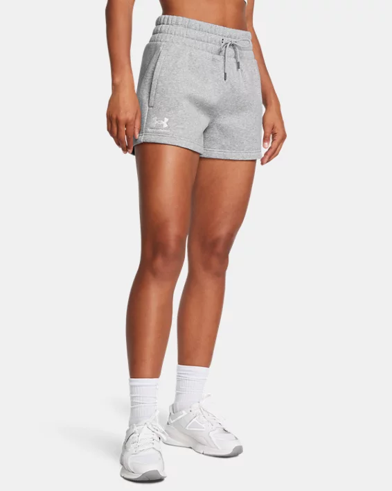 UA Icon Fleece Boxer Womens 2.75" Shorts