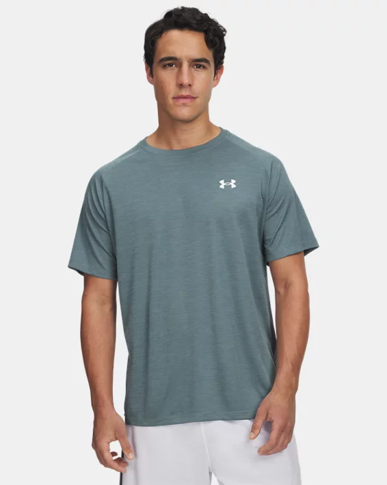 UA Tech Textured Mens Short Sleeve