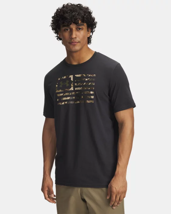UA Freedom Flag Printed Mens T-Shirt