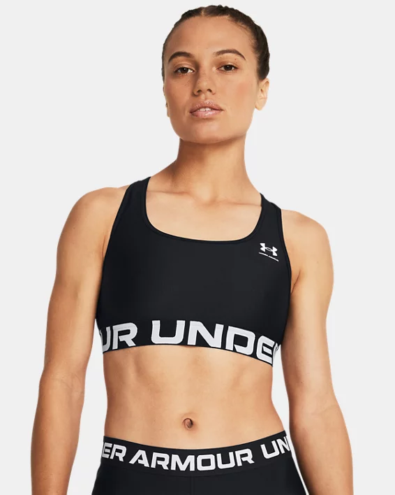 HeatGear Mid Branded Womens Sports Bra
