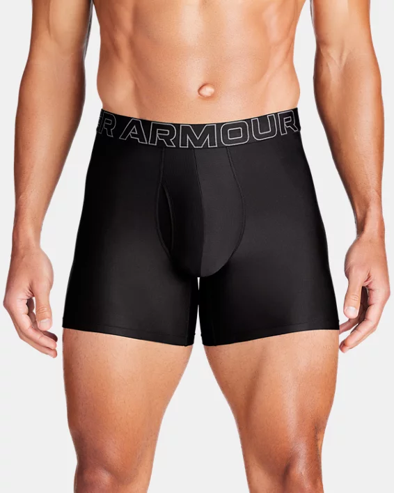 UA Performance Tech Mens 6" 3-Pack Boxerjock