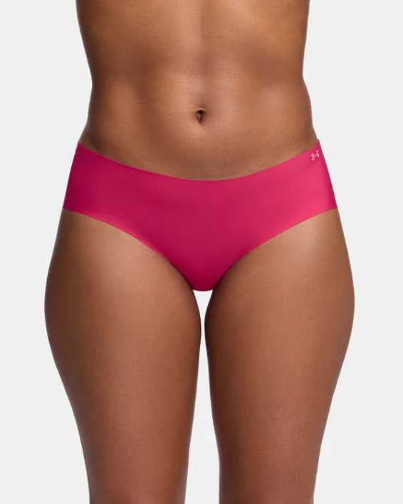 UA Pure Stretch Womens 3-Pack No Show Hipster