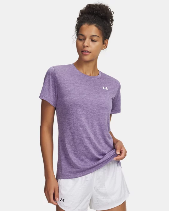 UA Tech Twist Womens Short Sleeve