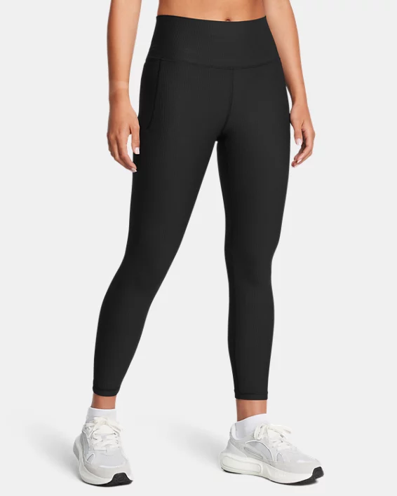 UA Meridian Rib Womens Ankle Leggings