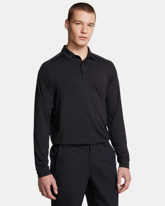 UA Tactical Elite Mens Long Sleeve Polo