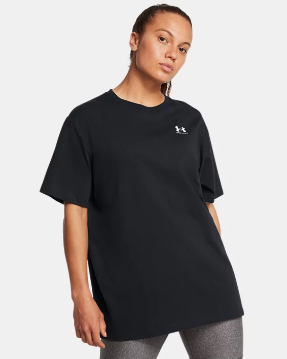 UA BF Logo Womens Oversized Short Sleeve