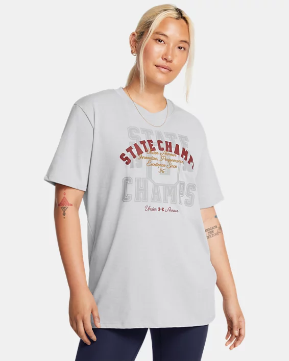 UA Heavyweight BF Champs Womens Oversized Short Sleeve