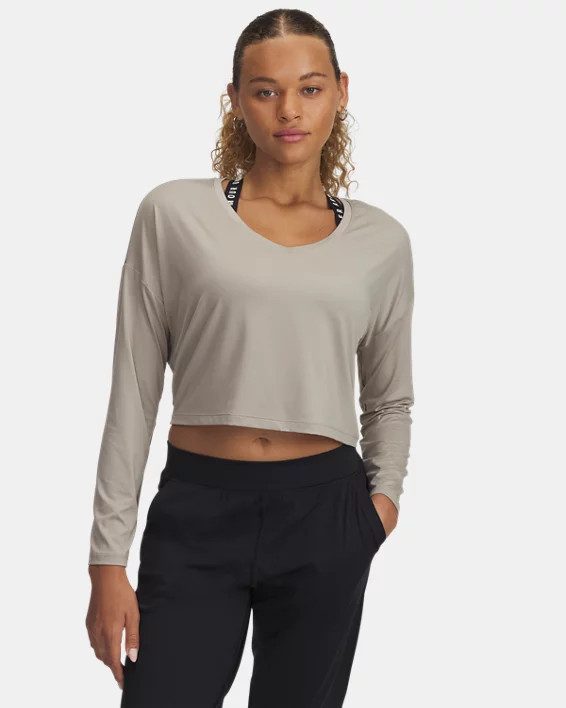 UA Motion V-Neck Womens Long Sleeve