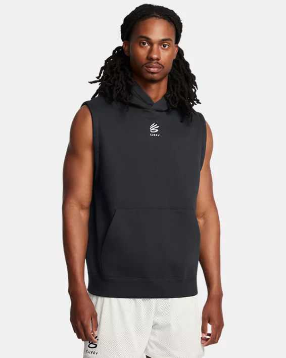 Curry Splash Mens Sleeveless Hoodie