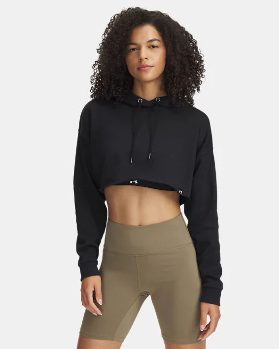 UA Icon Terry Womens Crop Hoodie