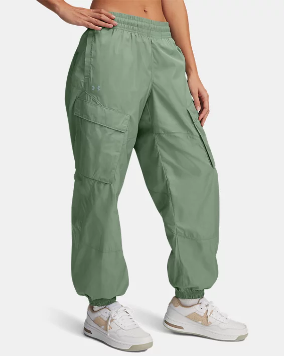 UA Unstoppable Woven Sheen Womens Cargo Pants