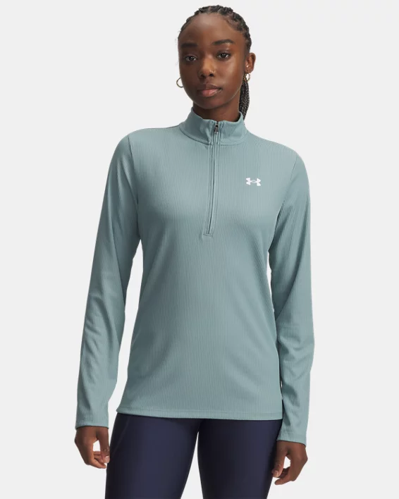 UA Tech Rib Womens  Zip