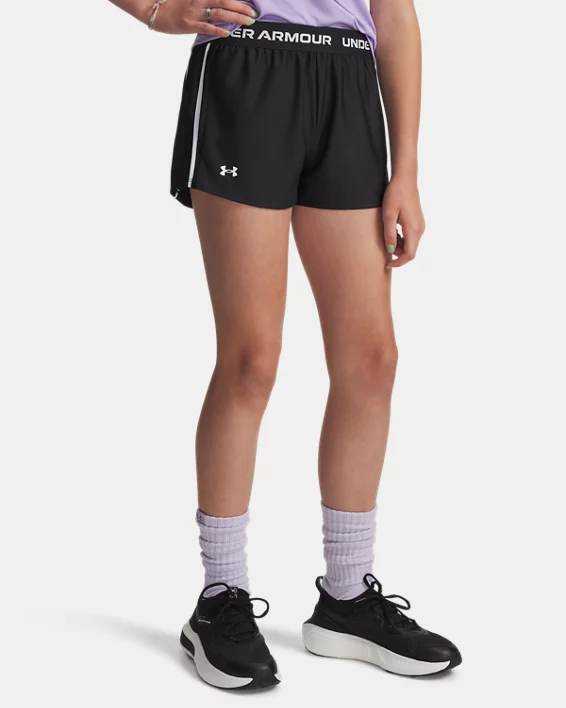 UA Tech Play Up Girls Shorts