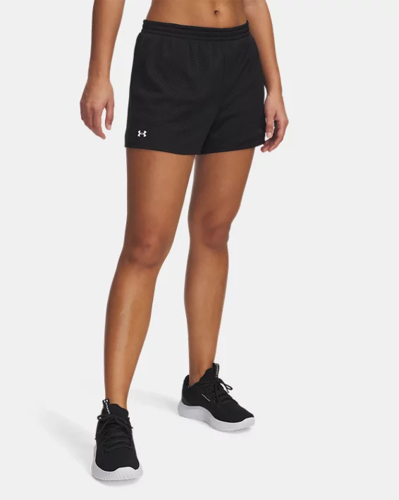 UA Tech Play Up Mesh Womens 3" Shorts