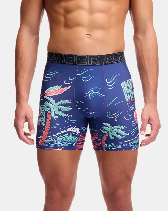 UA Performance Tech Mesh Graphic x Mountain Dew Mens Boxerjock