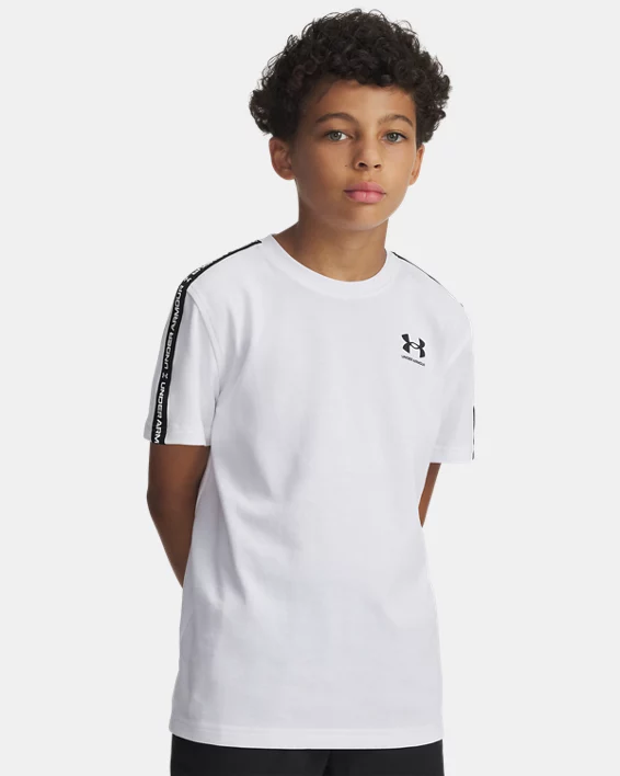 UA Sportstyle Taped Boys Short Sleeve