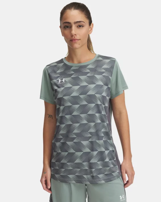 UA Challenger Printed Womens Training Short Sleeve