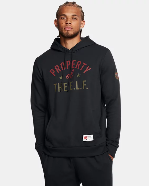 Project Rock Red One E.L.F. Mens Hoodie
