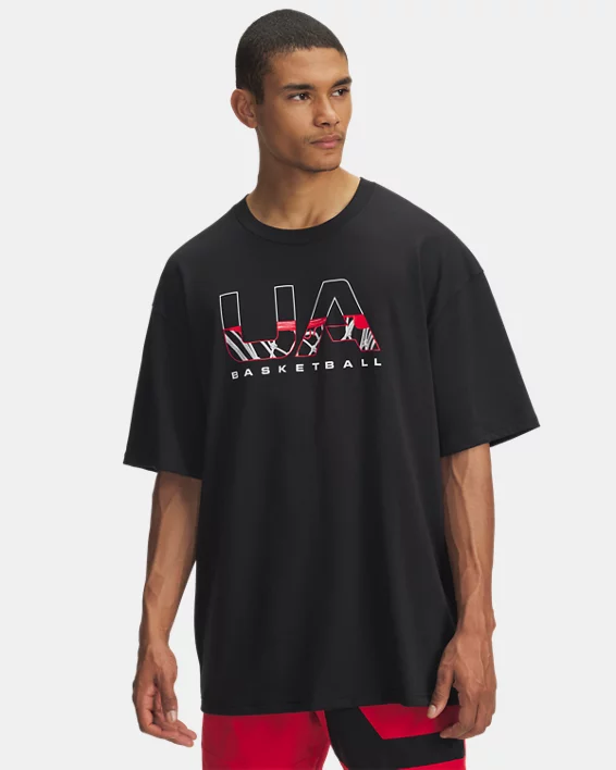 UA Hoops Branded Heavyweight Mens Short Sleeve