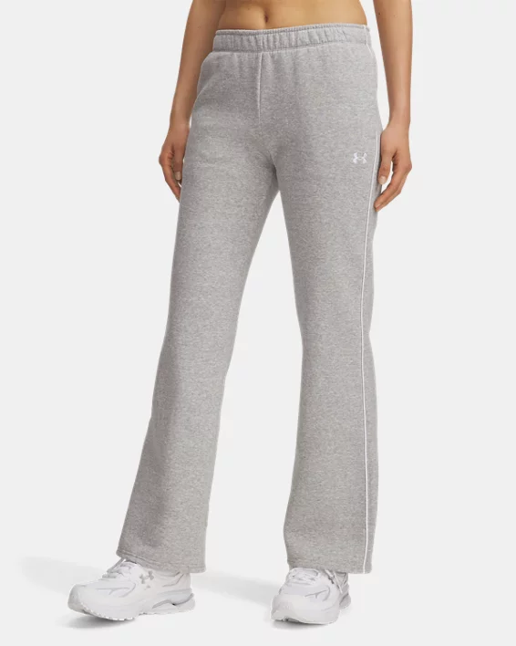UA Rival Fleece Piped Womens Pants