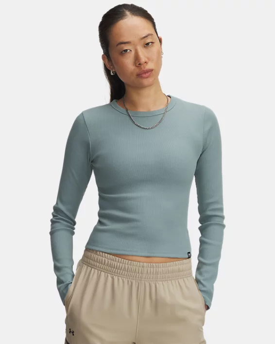 UA Rival Rib Womens Long Sleeve