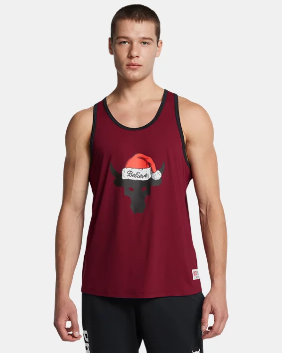 Project Rock Red One Iso-Chill Mens Tank