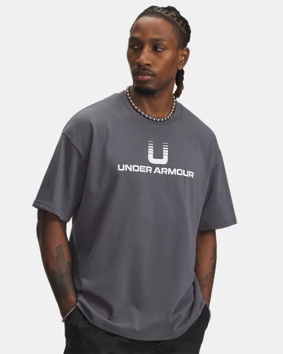 UA U Logo Heavyweight Mens Short Sleeve