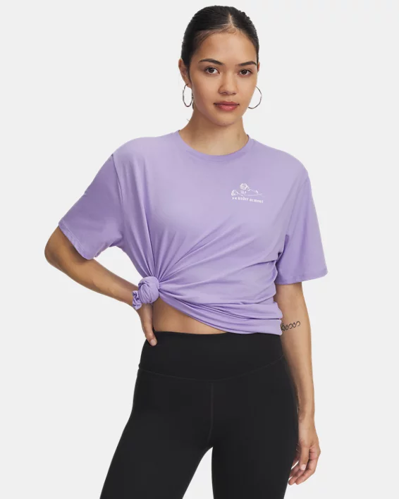 UA Etched Roses Womens Oversized Short Sleeve