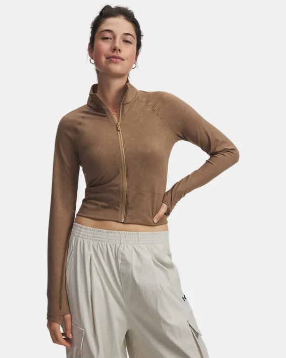 UA Meridian Suede Effect Womens Full Zip