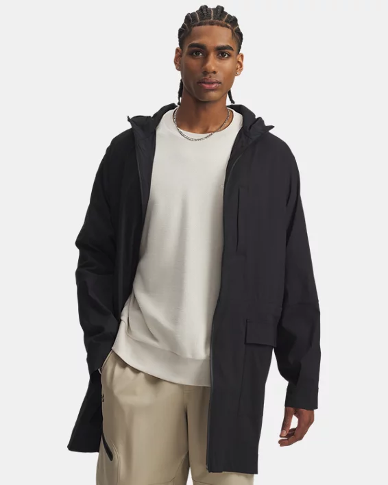 UA Unstoppable Textured Mens Long Jacket